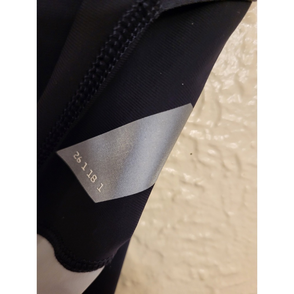 Zara Athleticz Womens Navy Blue Colorblock Running Leggings Pockets XL - Picture 3 of 5